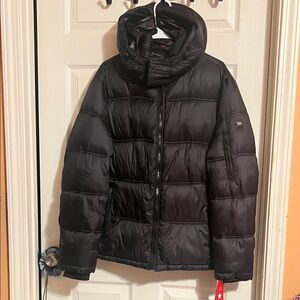 INC International Concepts Black Puffer Jacket
